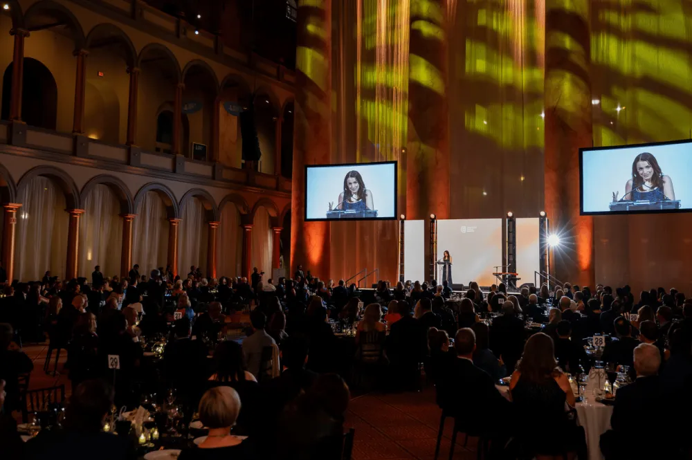 Survivor and advocate Diana Z. inspires the room with her powerful story and message of resilience.