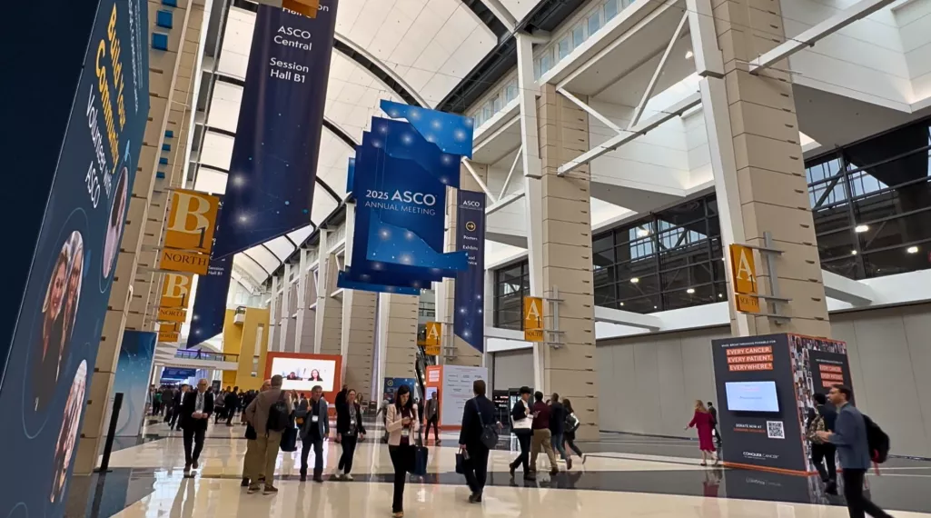 The main corridor at the 2025 ASCO Annual Meeting