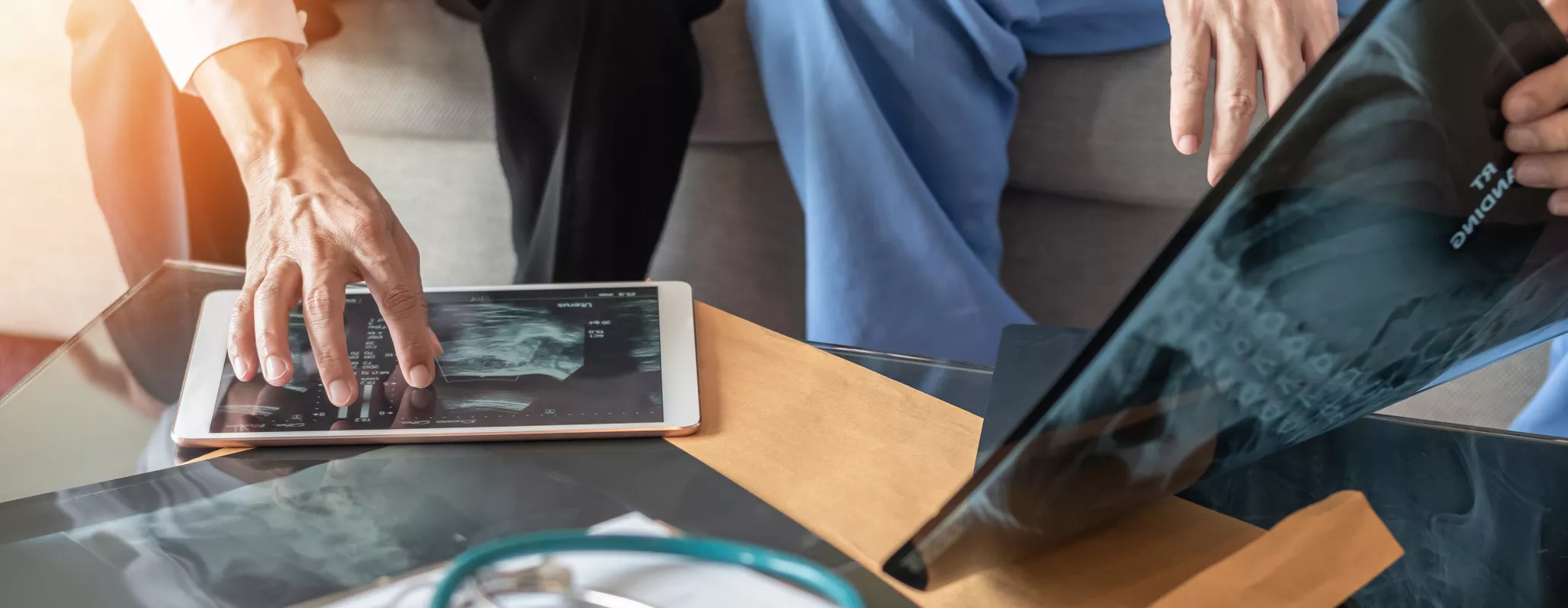 doctors looking at X-ray