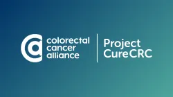 The Colorectal Cancer Alliance's Project Cure CRC logo.