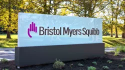 A sign at the BMS headquarters