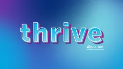 The AllyCon thrive logo. 