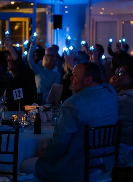 Candlelighting ceremony at the 2026 Blue Hope Bash Chicago