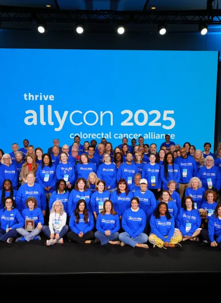 AllyCon patients, caregivers, and staff group photo at AllyCon 2025