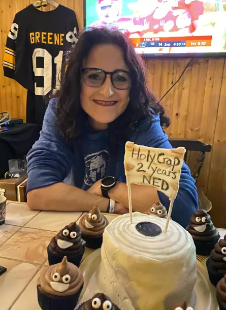 Chelle 2 year NED colorectal cancer survivor