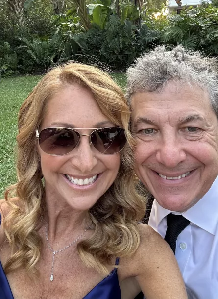 Selfie of a dressed up mature couple