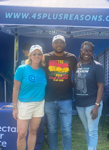 Three individuals at Philly screening event