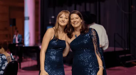 Angela and Marleigh at the Denver Blue Hope Bash