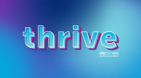 The AllyCon thrive logo. 