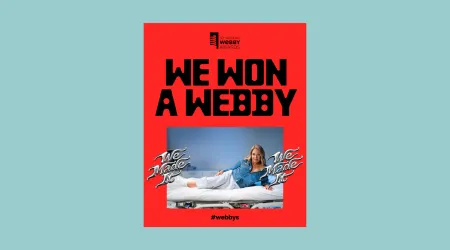 An image announcing that the Alliance has won a Webby award for LEAD FROM BEHIND