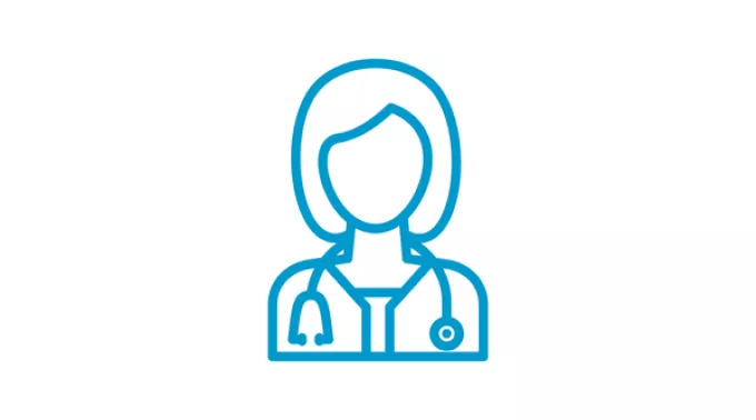 An icon of a doctor. 