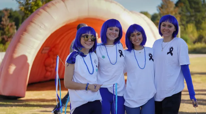 Girls with inflatable colon