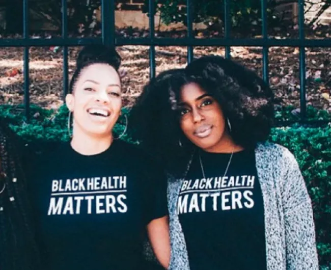 BLKHLTH people in tshirts