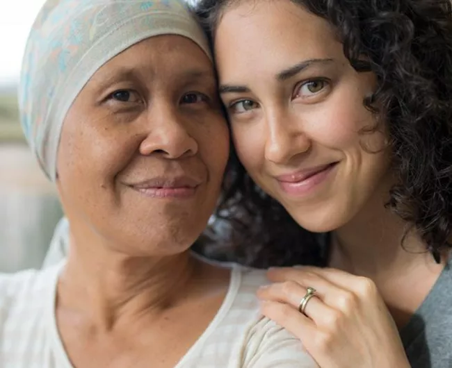 Mother and Daughter Embrace