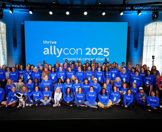 AllyCon patients, caregivers, and staff group photo at AllyCon 2025