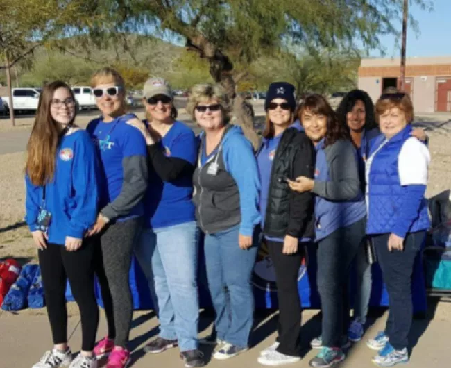Arizona allies group in blue