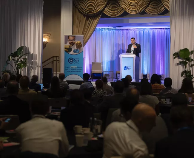 Cure CRC Summit podium view