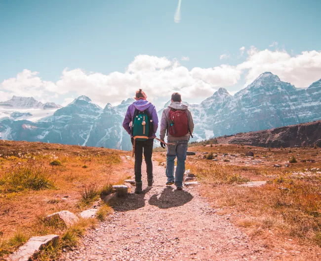 people hiking 