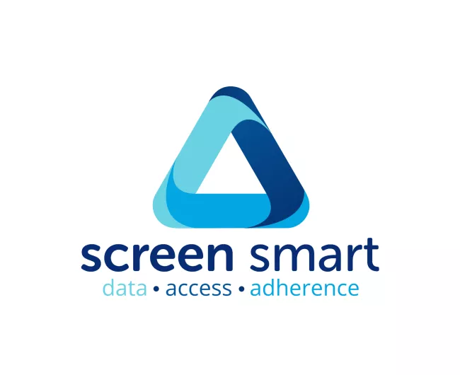 The Alliance's Screen Smart project logo, which includes the words data, access, and adherence.