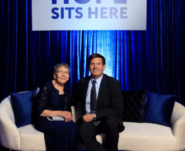 john woerner and family at the blue hope bash