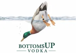 Bottoms Up Vodka logo