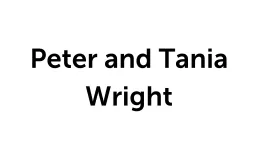 Peter and Tania Wright