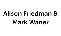 Alison Friedman & Mark Waner