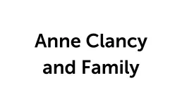 Anne Clancy and Family